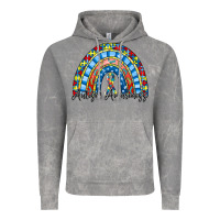 Cloud Rock autism awareness rainbow Vintage Hoodie - RacoonDesign