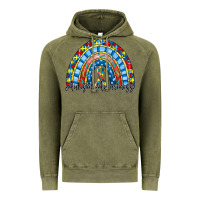 Vintage Olive autism awareness rainbow Vintage Hoodie - RacoonDesign