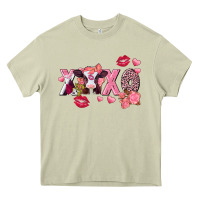 Mossy Xoxo baby Cow Valentine's Day Heavy Core Tee - FaDigitalArtStudio