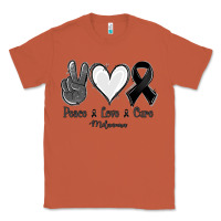 Copper Peace Love Cure Melanoma Cancer Classic Tee - Jasminsmagicworld