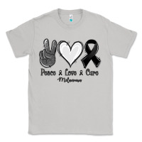 Moon Dust Peace Love Cure Melanoma Cancer Classic Tee - Jasminsmagicworld