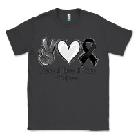 Smoke Peace Love Cure Melanoma Cancer Classic Tee - Jasminsmagicworld