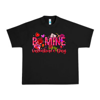 Black Be Mine Valentines Day Urban Heavy Tee - CowhideDigitalArt