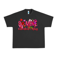 Pigment Black Be Mine Valentines Day Urban Heavy Tee - CowhideDigitalArt