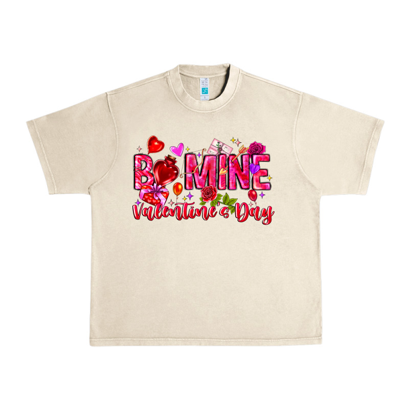 Be Mine Valentines Day Urban Heavy Tee by CowhideDigitalArt | Teevron