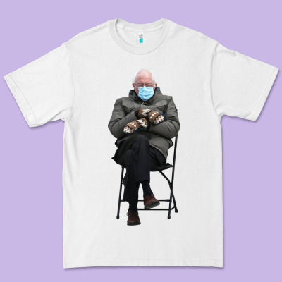 Bernie Sitting In The Cold With Mittens Meme Premium Tee Designed By Artisfamous