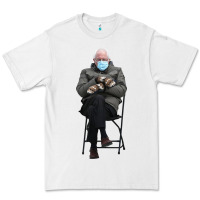 White bernie sitting in the cold with mittens meme Premium Tee - artisFamous