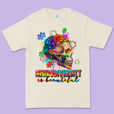 Neurodiversity Is Beautiful Premium Tee Designed By Fadigitalartstudio