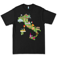 Black Italy map Premium Tee - artisFamous