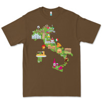 Cacao Italy map Premium Tee - artisFamous