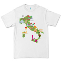 White Italy map Premium Tee - artisFamous