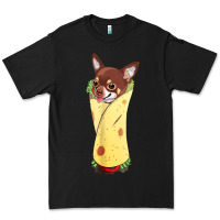 Black funny chihuahua dog burrito food tee Premium Tee - artisFamous