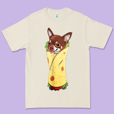 Funny Chihuahua Dog Burrito Food Tee Premium Tee Designed By Artisfamous