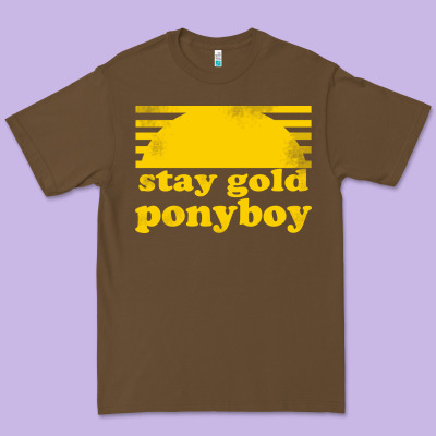 Stay Gold Ponyboy The Outsiders Movie Book Premium Tee Designed By Artisfamous