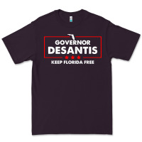 Plum desantis governor keep florida free Premium Tee - artisFamous