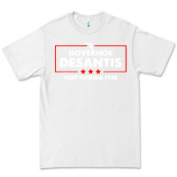 White desantis governor keep florida free Premium Tee - artisFamous
