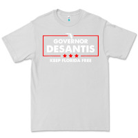 Dove Grey desantis governor keep florida free Premium Tee - artisFamous