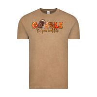 Vintage Coffee Fall Gobble Gobble Til You Wobble Vintage Tee - LillyAllenDesigns