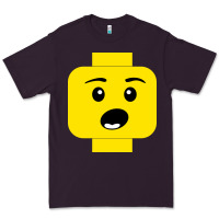 Plum surprised expression lego head Premium Tee - artisFamous