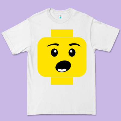 Surprised Expression Lego Head Premium Tee Designed By Artisfamous