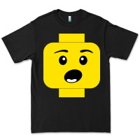 Black surprised expression lego head Premium Tee - artisFamous