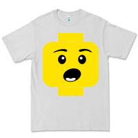 Dove Grey surprised expression lego head Premium Tee - artisFamous