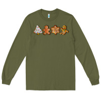 Army Green christmas cookies Long Sleeve Tee - LillyAllenDesigns