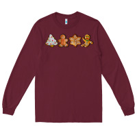 Burgundy christmas cookies Long Sleeve Tee - LillyAllenDesigns