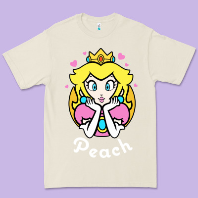 Peach Graphic Premium Tee Designed By Artisfamous