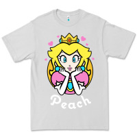 Dove Grey peach graphic Premium Tee - artisFamous