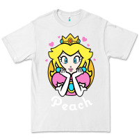 White peach graphic Premium Tee - artisFamous