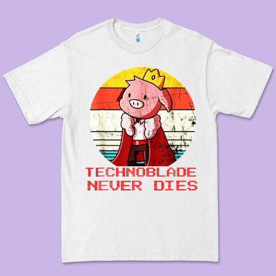Retro Style Technoblade Merch Cosplay Premium Tee Designed By Artisfamous
