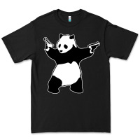 Black banksy panda Premium Tee - artisFamous