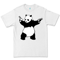 White banksy panda Premium Tee - artisFamous