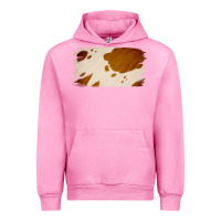 Fuchsia Pink Cowhide Lightbrown Urban Hoodie - Jasminsmagicworld