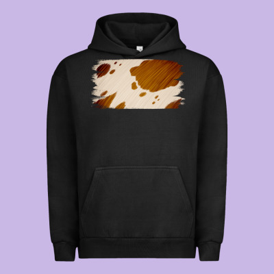 Cowhide Lightbrown Urban Hoodie Designed By Jasminsmagicworld