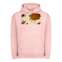 Pigment Salmon Cowhide Lightbrown Urban Hoodie - Jasminsmagicworld