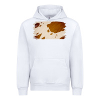 White Cowhide Lightbrown Urban Hoodie - Jasminsmagicworld