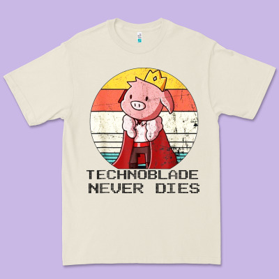 Retro Style Technoblade Merch Cosplay Premium Tee Designed By Artisfamous