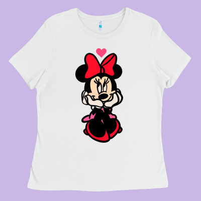 Minnie Mouse Ladies Tee Designed By Cowhidedigitalart
