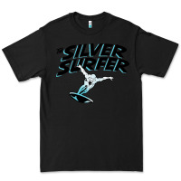 Black silver surfer Premium Tee - artisFamous