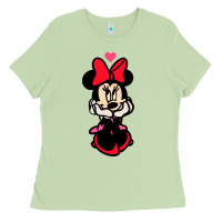 Matcha Minnie Mouse Ladies Tee - CowhideDigitalArt
