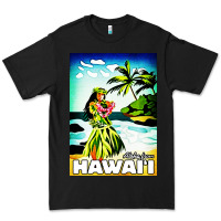 Black hawaii hula girl Premium Tee - artisFamous