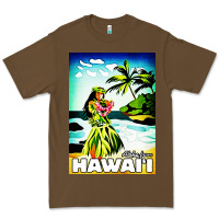 Cacao hawaii hula girl Premium Tee - artisFamous