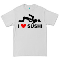 Dove Grey i love sushi funny Premium Tee - artisFamous