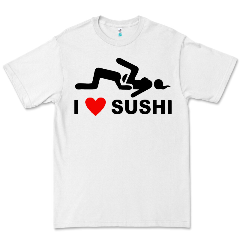 I Love Sushi Funny Premium Tee by artisFamous | Teevron