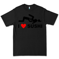 Black i love sushi funny Premium Tee - artisFamous