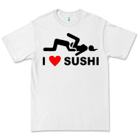 White i love sushi funny Premium Tee - artisFamous
