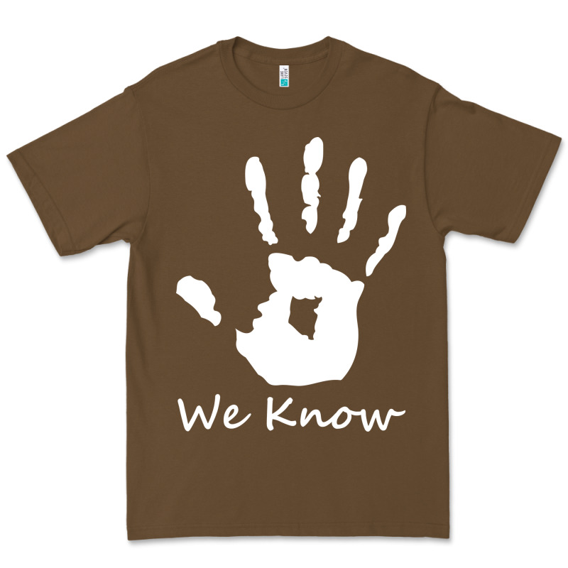 Skyrim Dark Brotherhood We Know Hand Novelty Kids Mens Womens T Shirt Premium Tee by artisFamous | Teevron