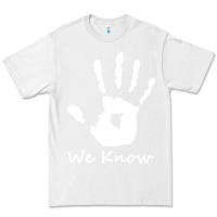 White skyrim dark brotherhood we know hand novelty kids mens womens t shirt Premium Tee - artisFamous